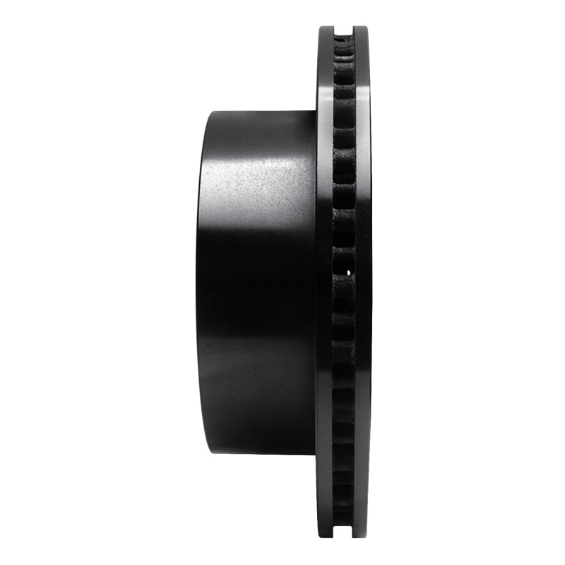 Ford E-150 Econoline Brake Rotor (1) - Rear Right - R1 Concepts - Drilled & Slotted - Black - `99-`07